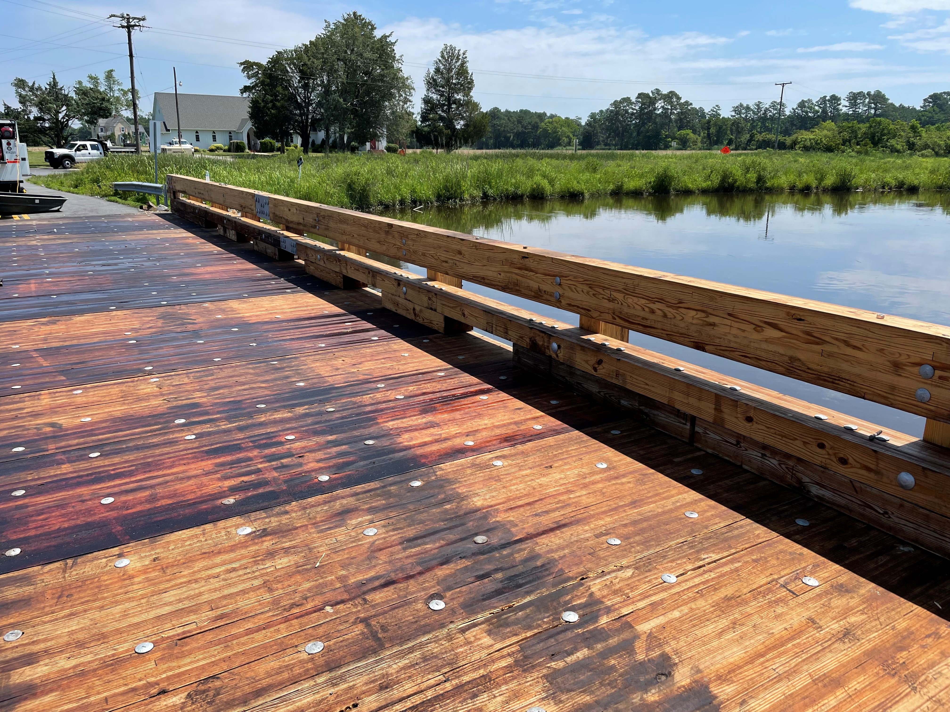 Photo of new bridge deck