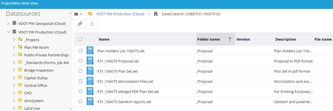 ProjectWise Web View